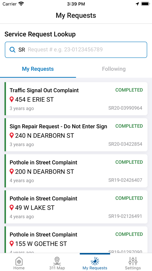 #6. CHI311 (iOS) 来自: City of Chicago
