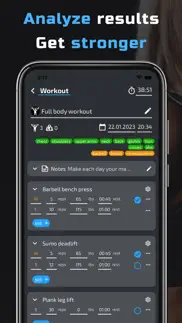 workout planner. home & gym iphone screenshot 2