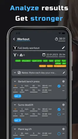 Game screenshot Workout planner. Home & Gym apk