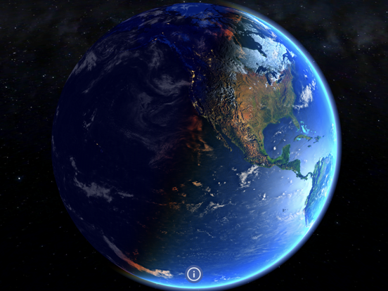 3D Aarde & maan, zon, sterren. iPad app afbeelding 3