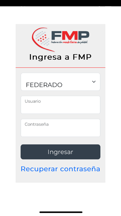 Fmpadel Fed Madrileña de Padel Screenshot 1 - AppWisp.com
