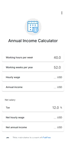 Game screenshot Annual Income Calculator mod apk