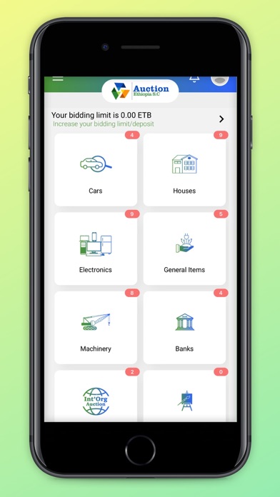 Auction Ethiopia Screenshot