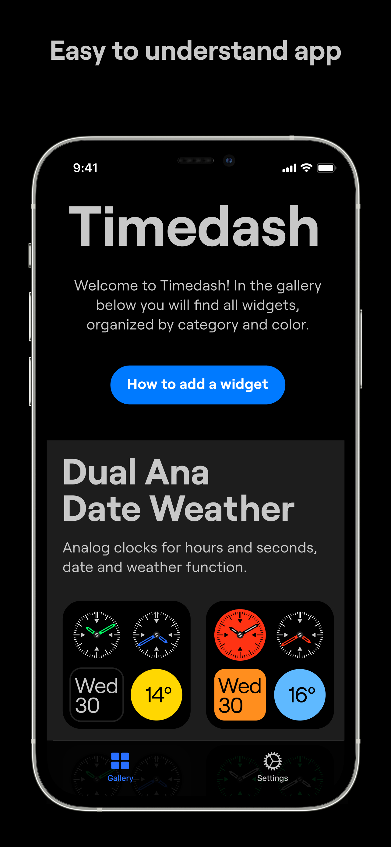 Timedash Widget
