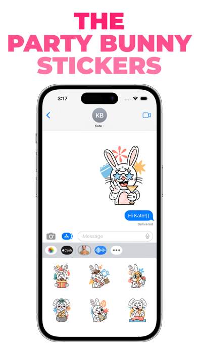 The Party Bunny stickers Screenshot