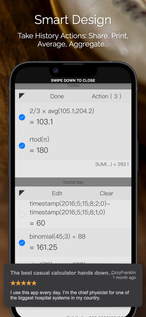 Calculadora inteligente CALC ± Captura de pantalla