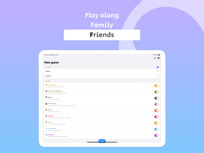 Between us - deepen relations