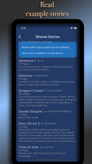 Stories Designer Screenshot