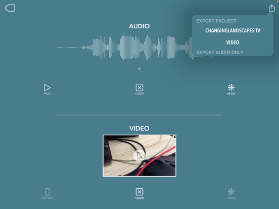 Changing Landscapes iPad screenshot 4 - Music app