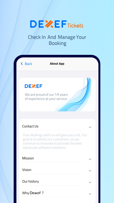 Dexef Tickets Screenshot