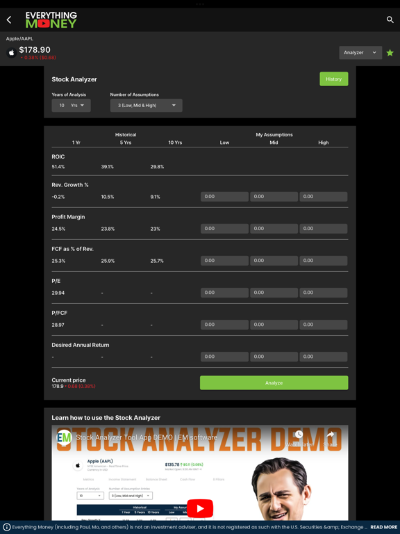 Everything Money iPad screenshot 5 - Finance app
