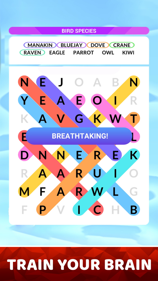 #4. Word Search World (iOS) By: Kwalee Ltd