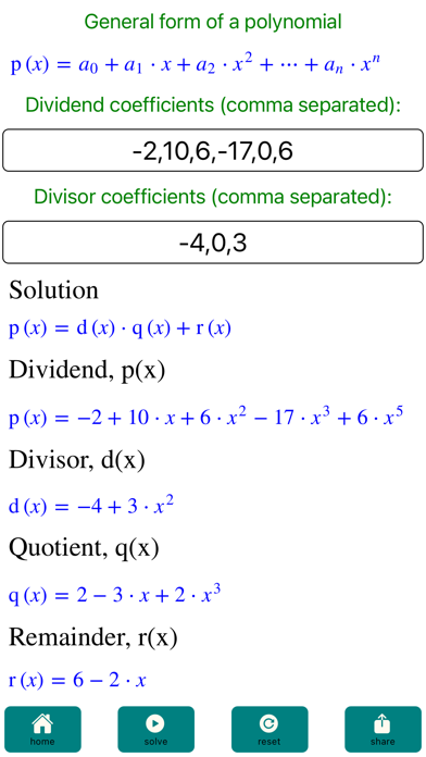 Polynomial-Solver Screenshot