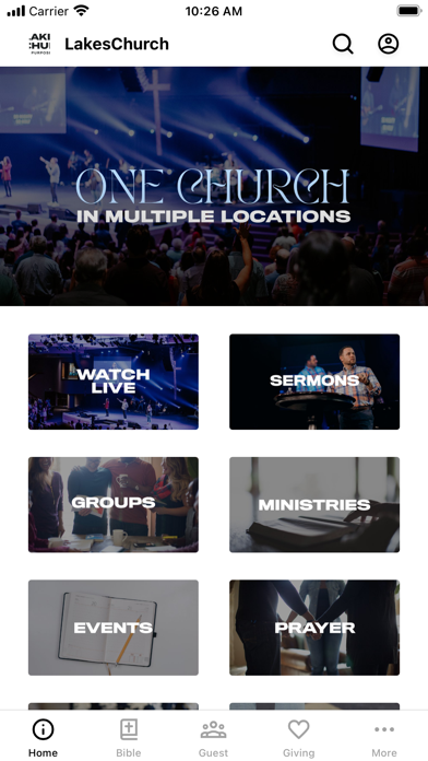 Lakes Church App Screenshot