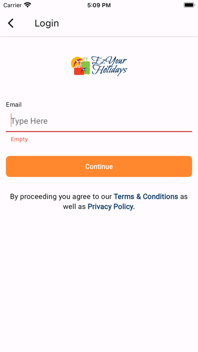EzYourHolidays Screenshot