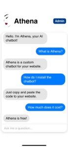 Chatbot Athena screenshot #1 for iPhone