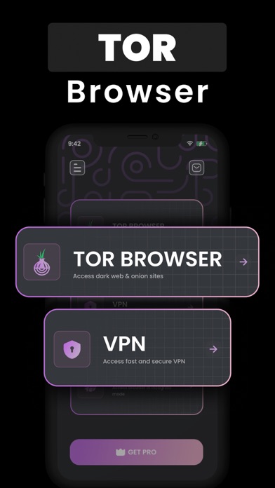 Onion TOR Browser +VPN Privacy Screenshot