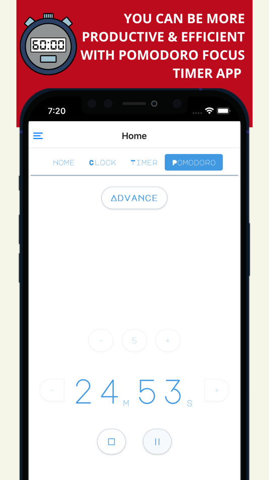 #5. Pomodoro Timer Concentration (iOS) 由: Leonardo Gonzalez Salas