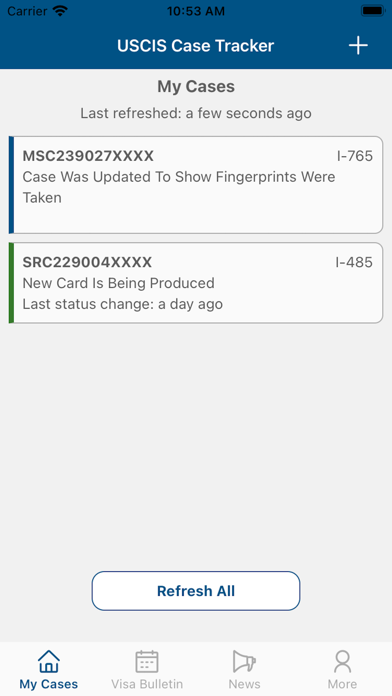 Case Tracker for USCIS Screenshot