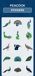 Peacock Stickers screenshot #3 for iPhone