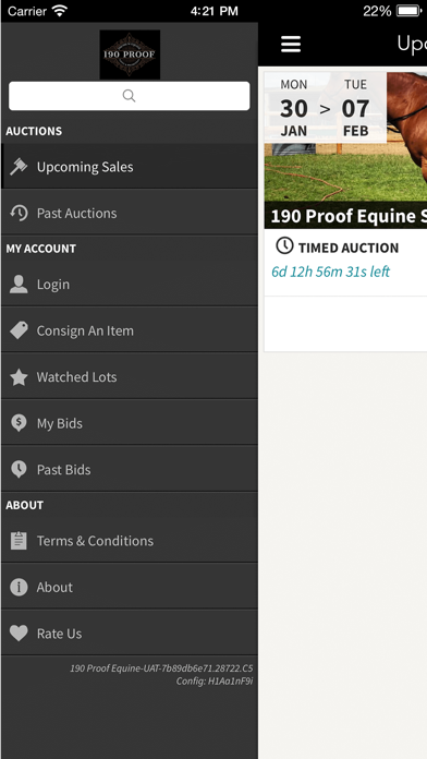 190 Proof Equine LLC Screenshot