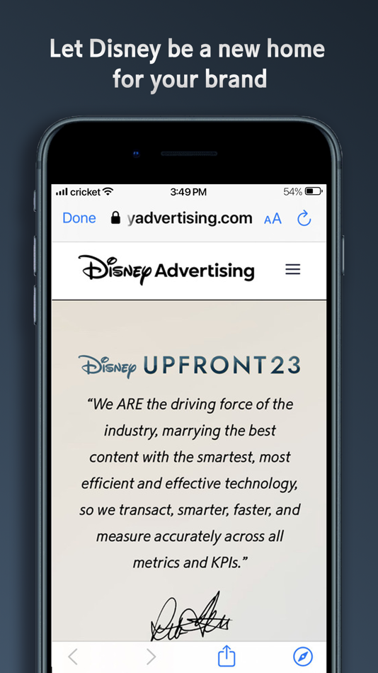 #3. Disney Advertising Sales (iOS) By: Disney