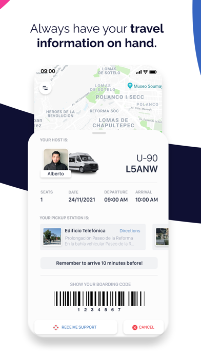Urbvan - Commutes App Screenshot