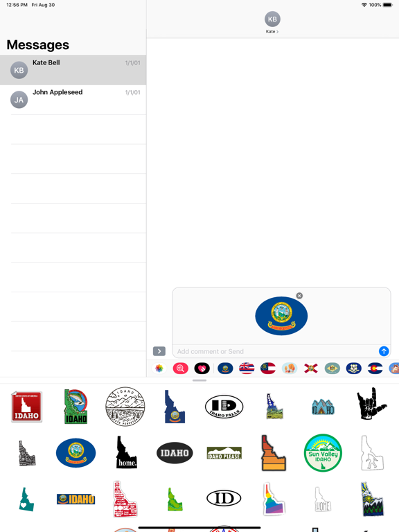 Screenshot #5 pour Idaho emoji - USA stickers