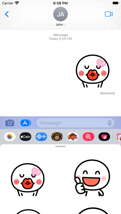 Face Motions love Stickers Screenshot