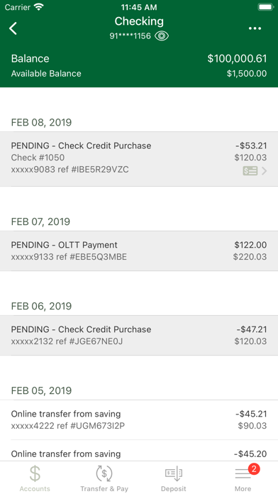 Green Country FCU Mobile Bank Screenshot