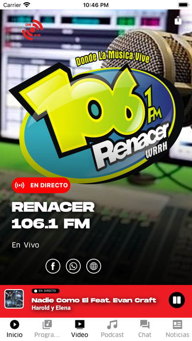 Renacer 106.1 FM Screenshot