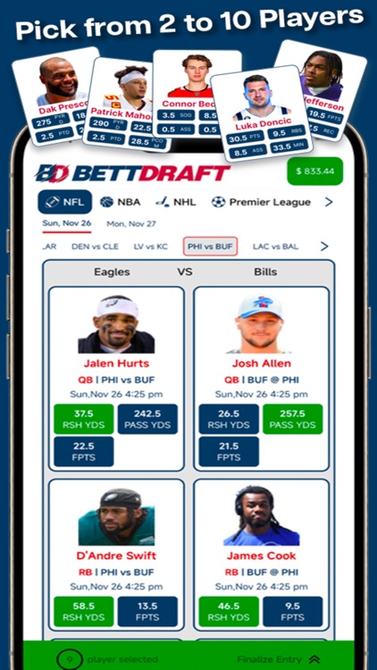 BettDraft - Fantasy Sports