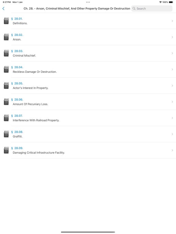 TX Laws, Texas Statutes Codes iPad screenshot 4 - Reference app