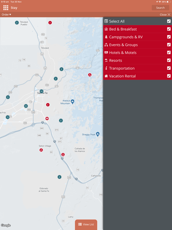 Visit Santa Fe! iPad screenshot 6 - Travel app