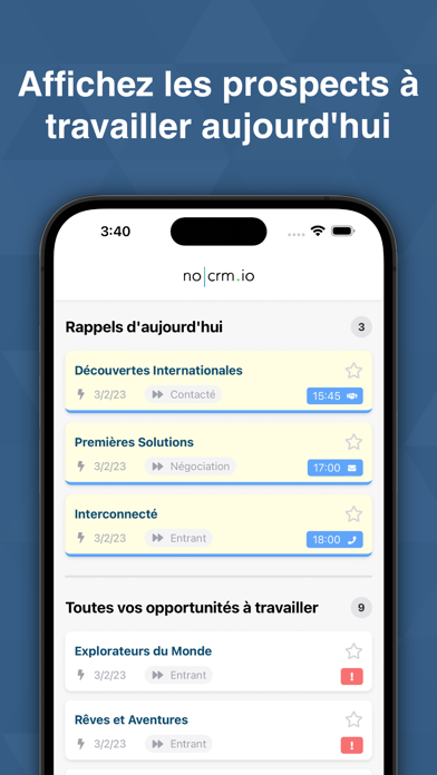 Screenshot #1 pour noCRM.io