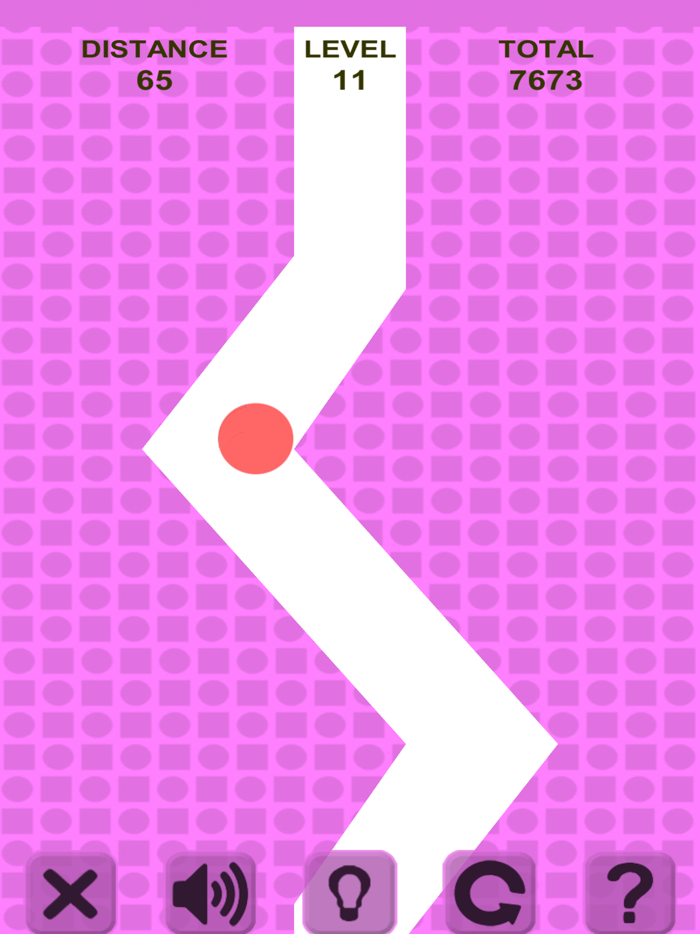 Tap and turn on the zigzag line