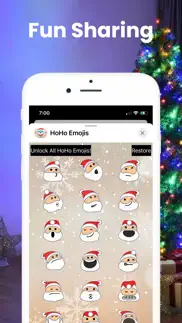 hoho emojis - santa claus iphone screenshot 4