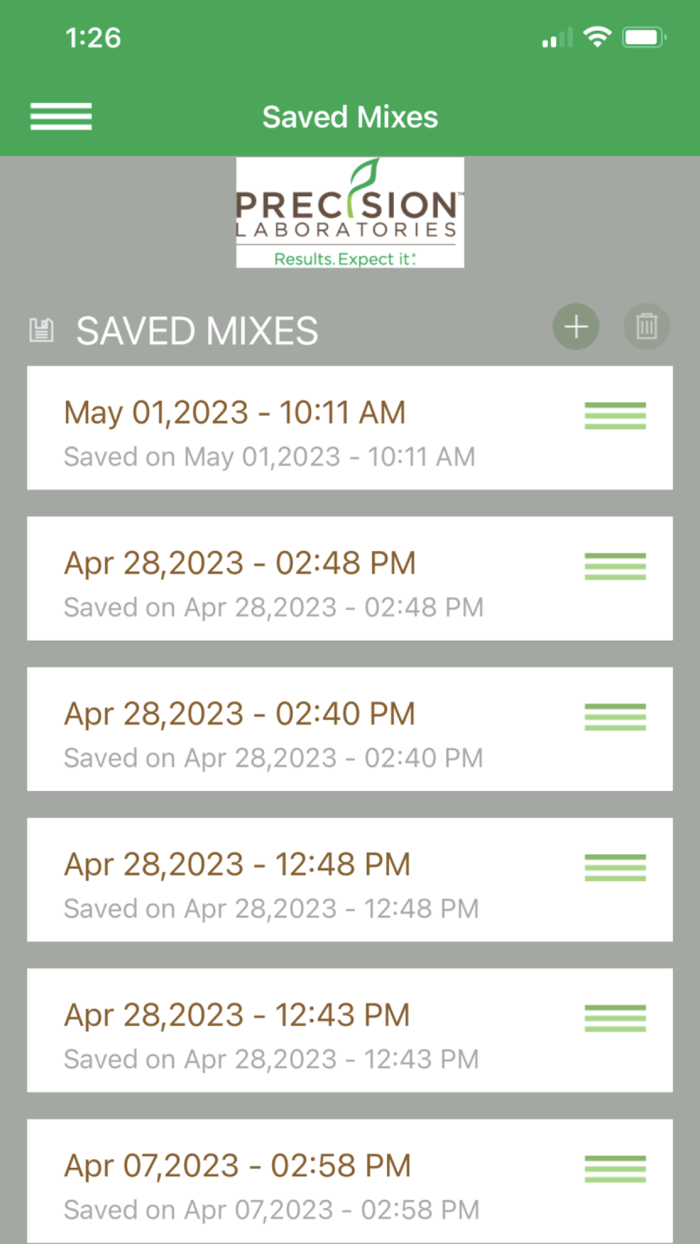 Mix Tank - Tank Mixing Order