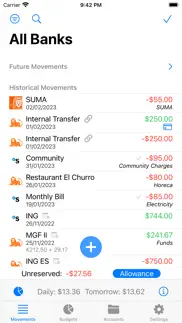 budgets - personal finances iphone screenshot 1
