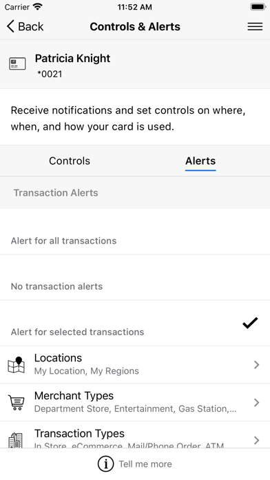 Financial Center Wallet Screenshot