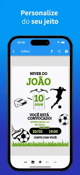 Game screenshot Convite de Aniversário Editar apk