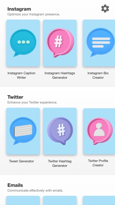 Social Media Content Creator Screenshot