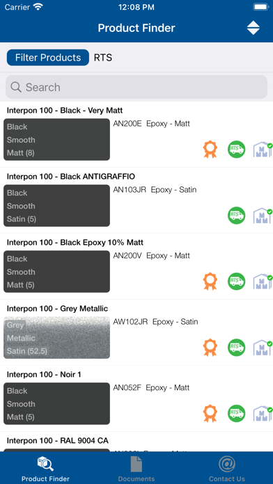 Interpon Powder Coatings Screenshot