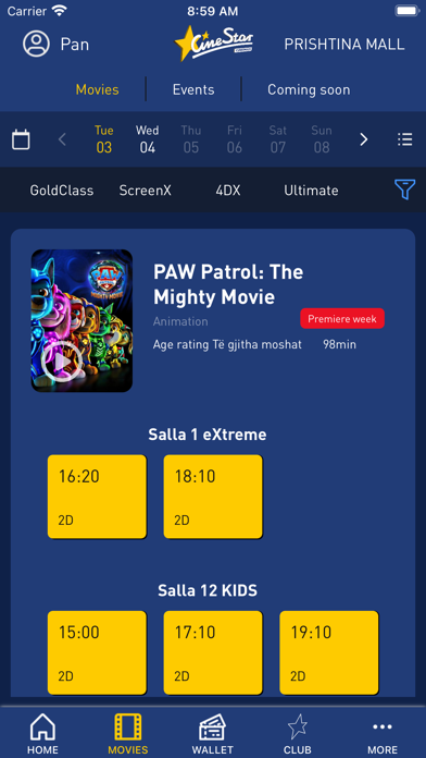 CineStar Cinemas Kosovo Screenshot