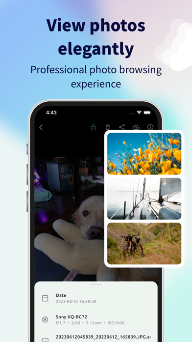 Pho - Sync photos to private Screenshot on iOS