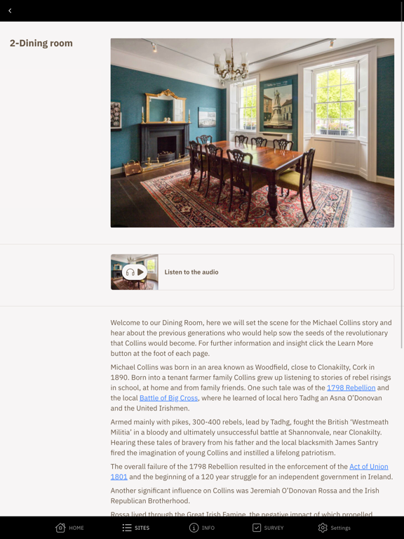 Screenshot #6 pour Michael Collins House App