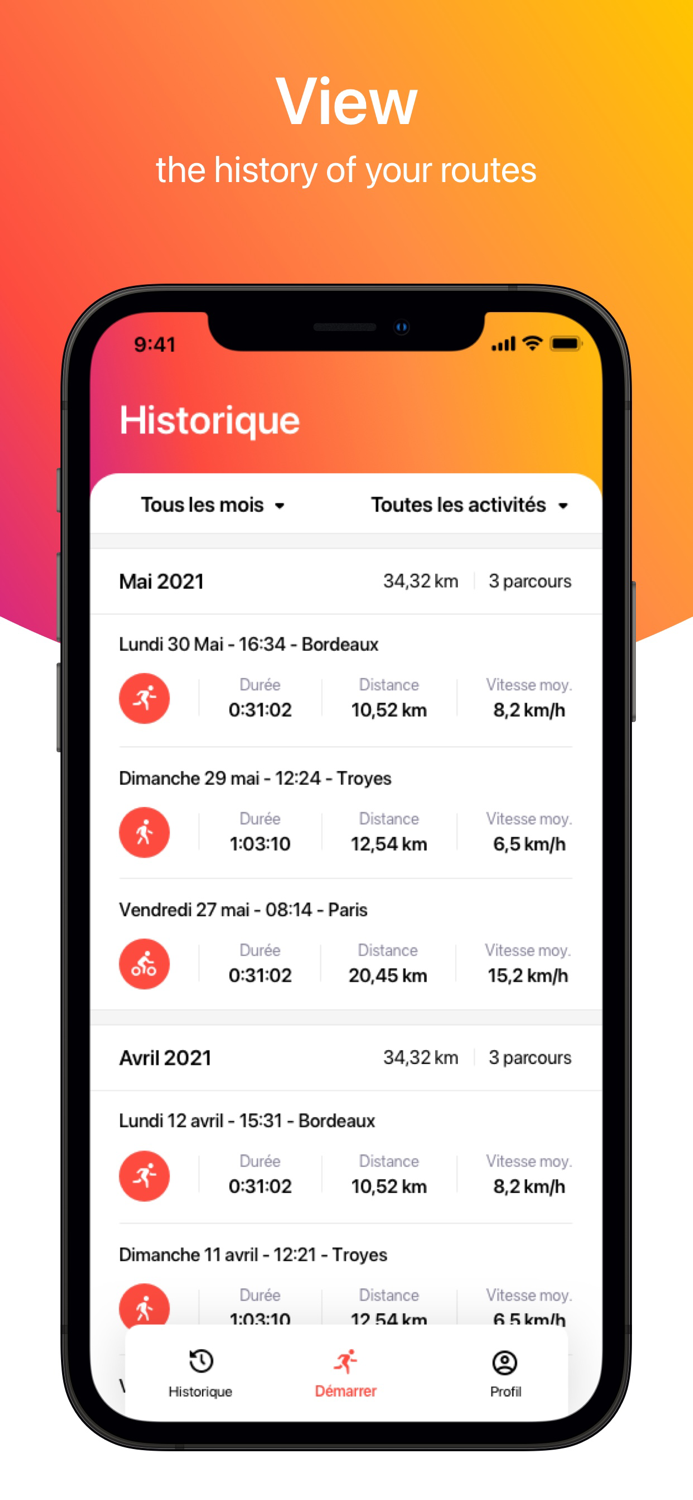 RunnrZ - Parcours Running