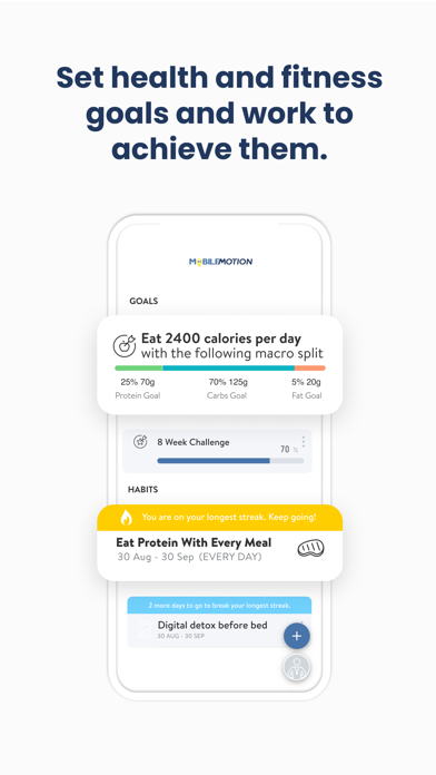 Mobile Motion Fitness Screenshot