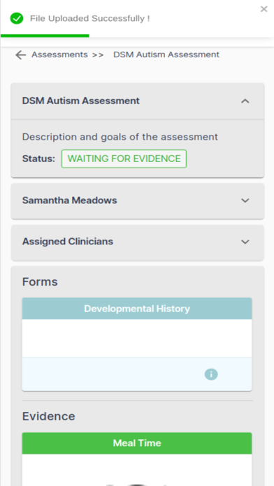 AssessmentView Screenshot