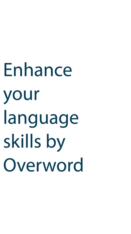 Learn languages with Overword